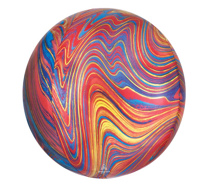 411 16" Colorful Marbles Orbz