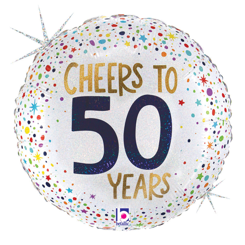 178 18" Cheers To 50 Years Foil