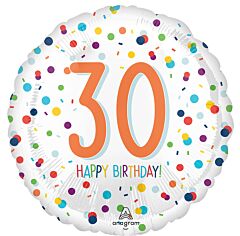 183 17" 30th Birthday Confetti Foil