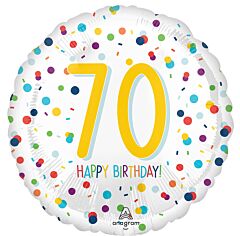 205 17" 70th Birthday Confetti Foil