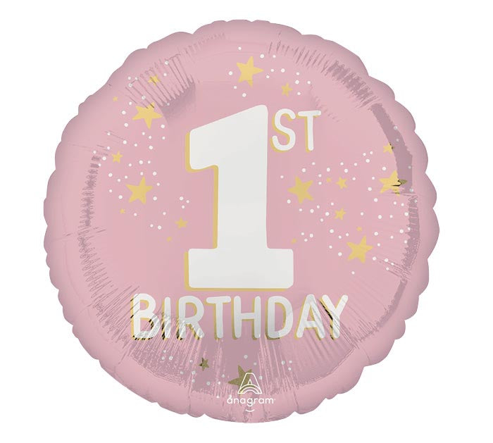 152 17" 1st Birthday Little Miss One-Derful Foil