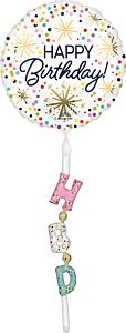 312 69" Confetti Sprinkle Birthday Foil
