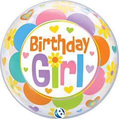 382 22" Birthday Flowers Bubble