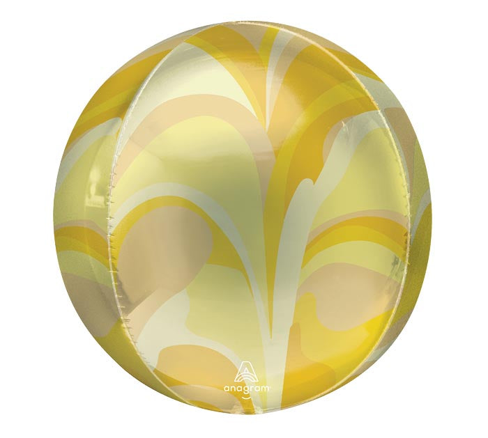 211 16" Gold Macro Marble Orbz