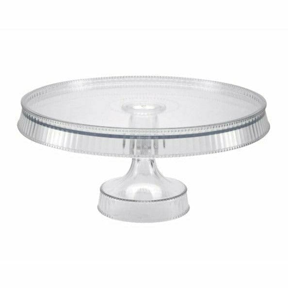 KingZak Industries, Inc. BASIC Cake Stand - Clear - 10.5"