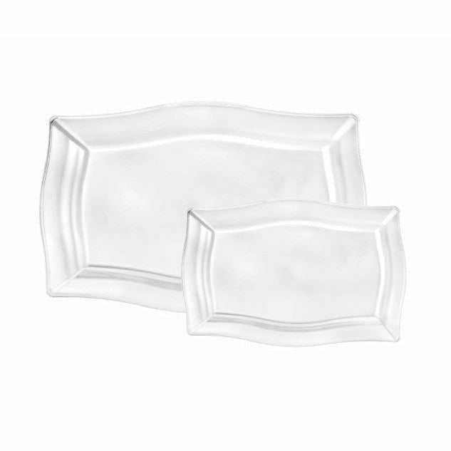 KingZak Industries, Inc. BASIC Fluted Tray Combo Pack - Clear