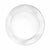 KingZak Industries, Inc. BASIC Pebbled Round Tray - Clear - 13.5"