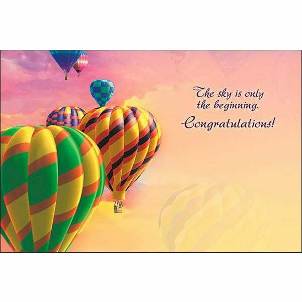 LEANIN' TREE CARDS Congratulations Card: The sky is only the beginning