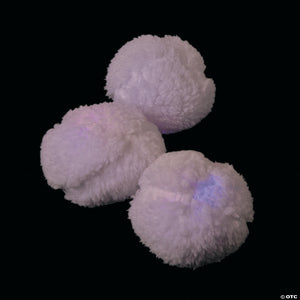 Light-Up Stuffed Snowballs