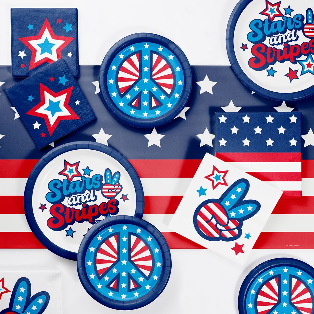 Peace and Patriotism 7" Round Plates