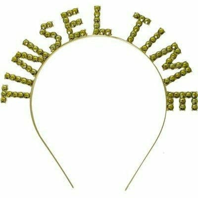 M&J Trimming Company HOLIDAY: CHRISTMAS Tinsel Time Gold Headband