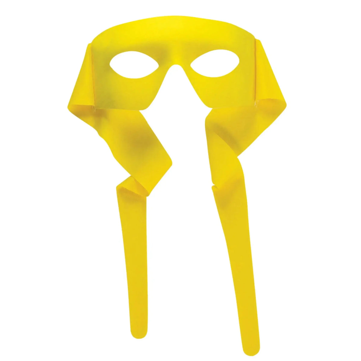 Masked Man Mask With Ties Yellow