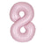 34" Giant Foil Pastel Pink Number Balloon 8