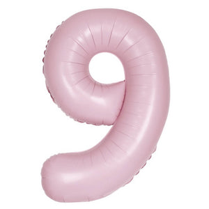 34" Giant Foil Pastel Pink Number Balloon 9