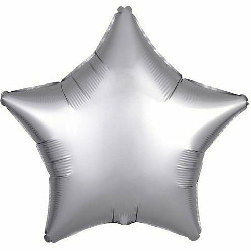 Mayflower Distributing BALLOONS 001 19&quot; Platinum Star Foil