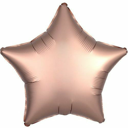 Mayflower Distributing BALLOONS 003 19" Rose Copper Star Foil