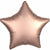 Mayflower Distributing BALLOONS 003 19" Rose Copper Star Foil