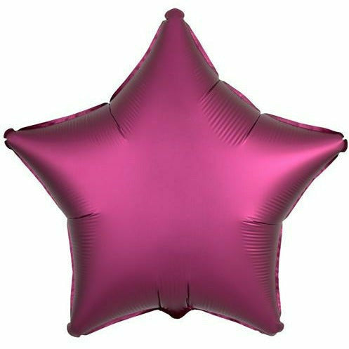 Mayflower Distributing BALLOONS 005 19" Pomegranate Star Foil