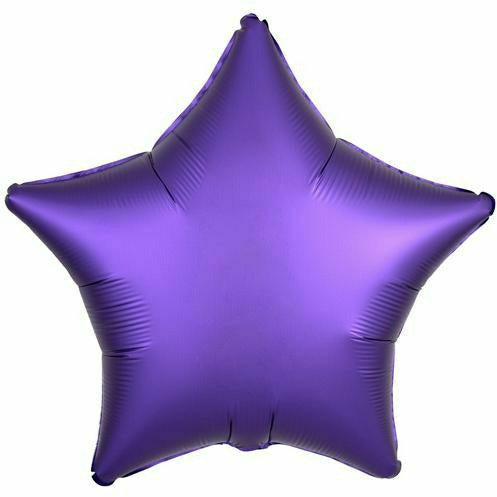 Mayflower Distributing BALLOONS 006 19&quot; Purple Royale Star Foil