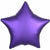 Mayflower Distributing BALLOONS 006 19" Purple Royale Star Foil