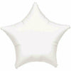 Mayflower Distributing BALLOONS 011 19" White Metallic Star Foil
