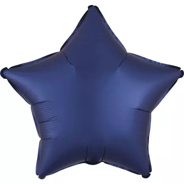 Mayflower Distributing BALLOONS 017 19&quot; Luxe Navy Star Star Foil