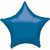 Mayflower Distributing BALLOONS 018 19" Blue Metallic Star Foil