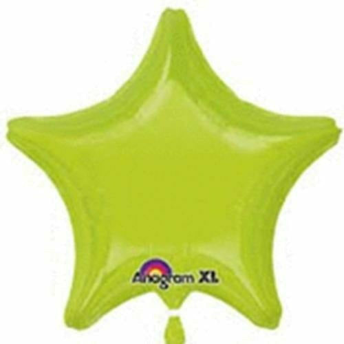 Mayflower Distributing BALLOONS 020 19" Kiwi Green Star Foil