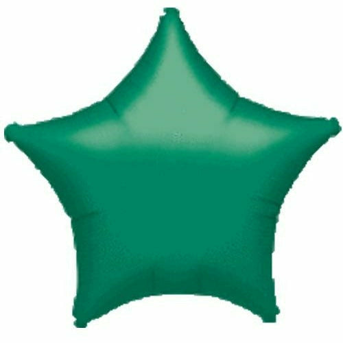 Mayflower Distributing BALLOONS 021 19" Green Metallic Star Foil