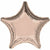 Mayflower Distributing BALLOONS 022 19" Rose Gold Star Foil