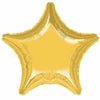 Mayflower Distributing BALLOONS 023 19" Gold Metallic Star Foil