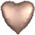 Mayflower Distributing BALLOONS 028 17" Rose Copper Heart Foil