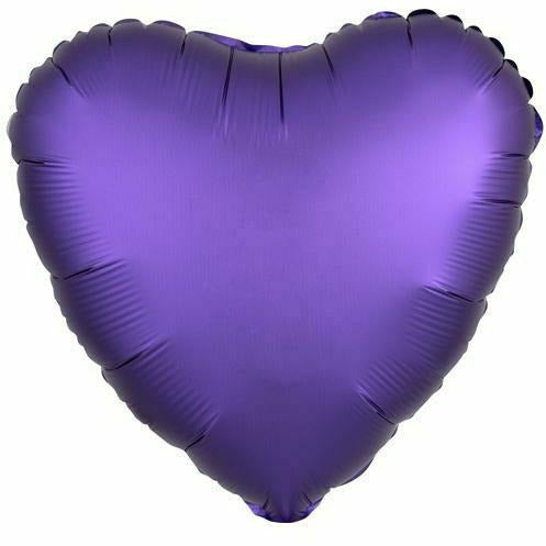 Mayflower Distributing BALLOONS 031 17" Purple Royale Heart Foil