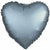 Mayflower Distributing BALLOONS 033 17" Steel Blue Heart Foil