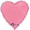 Mayflower Distributing BALLOONS 038 17" Bright Bubblegum Pink Heart Foil