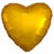Mayflower Distributing BALLOONS 047 17" Gold Metallic Heart Foil