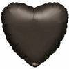 Mayflower Distributing BALLOONS 049 17" Black Heart Foil