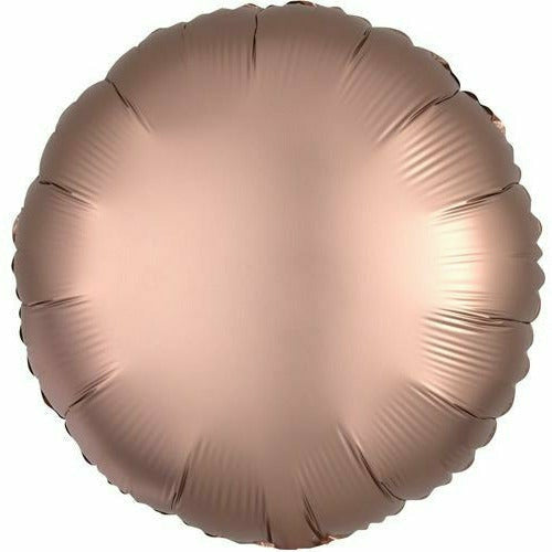 Mayflower Distributing BALLOONS 052 17" Rose Copper Circle Foil