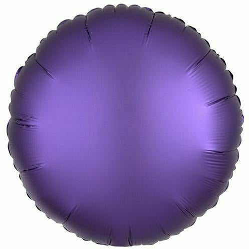 Mayflower Distributing BALLOONS 055 17" Purple Royale Circle Foil