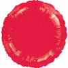 Mayflower Distributing BALLOONS 063 17"Red Metallic Circle Foil