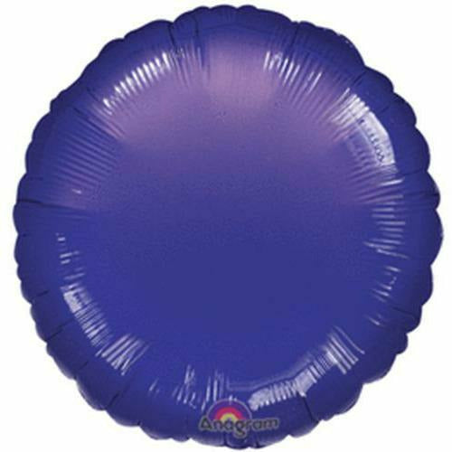 Mayflower Distributing BALLOONS 065 17" Purple Metallic Circle Foil