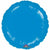 Mayflower Distributing BALLOONS 067 17" Blue Metallic Circle Foil