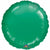 Mayflower Distributing BALLOONS 069 17" Green Metallic Circle Foil