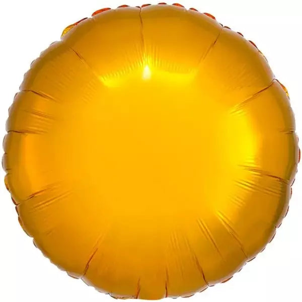 Mayflower Distributing BALLOONS 071 17&quot; Metallic Gold Circle Foil