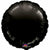 Mayflower Distributing BALLOONS 073 17" Black Circle Foil
