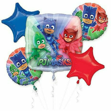 Mayflower Distributing BALLOONS 127 PJ Masks Balloon Bouquet 5pc