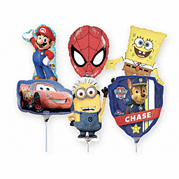 Mayflower Distributing BALLOONS 14" Air Filled - Licensed Character Balloons On A Stick