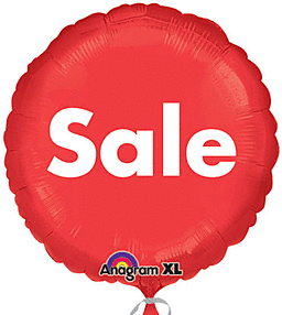 Mayflower Distributing BALLOONS 17&quot; RED SALE FOIL BALLOON