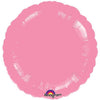 Mayflower Distributing BALLOONS 18" Metallic Pink Round Foil Balloon