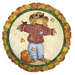 Mayflower Distributing BALLOONS 18" Scarecrow With Crows In An Autumn Field Foil Balloon